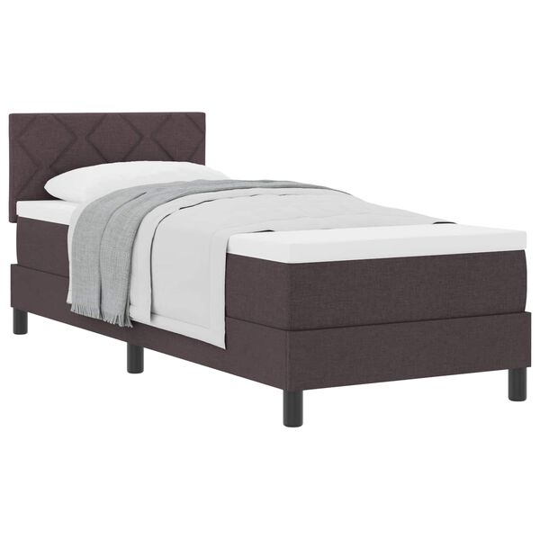 vidaXL Karbi vedrumadrats madratsiga Tume pruun 80 x 200 cm kangas