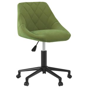 vidaXL p&ouml;&ouml;rlev kontoritool, heleroheline, samet