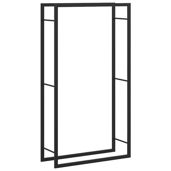 vidaXL k&uuml;ttepuude riiul, matt must, 80 x 28 x 154 cm, teras