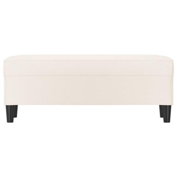 vidaXL pink, kreemjas, 100 x 35 x 41 cm, kunstnahk