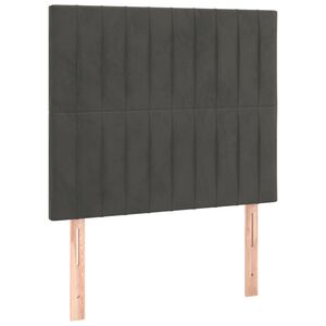 vidaXL peatsiplaat, tumehall, 80 x 5 x 118/128 cm, samet
