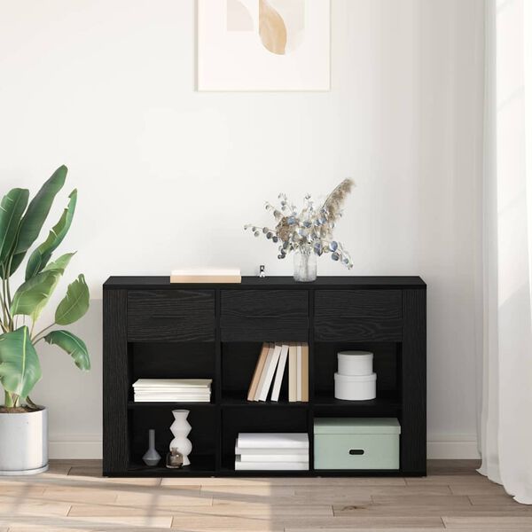 vidaXL K&otilde;ide sahtliga Must tamm 100 x 30 x 59,5 cm Tehispuit