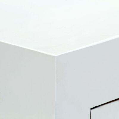 vidaXL nikerdatud puhvetkapp, valge, 60 x 30 x 89 cm, mangopuit
