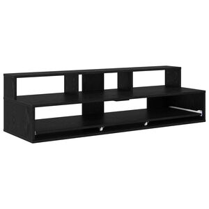 vidaXL Stuudio laud Must tamm 152 x 42,5 x 36 cm Tehispuit