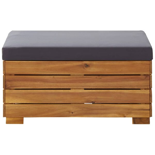 vidaXL sektsiooniline jalatugi 1 tk padjaga, akaatsiapuit