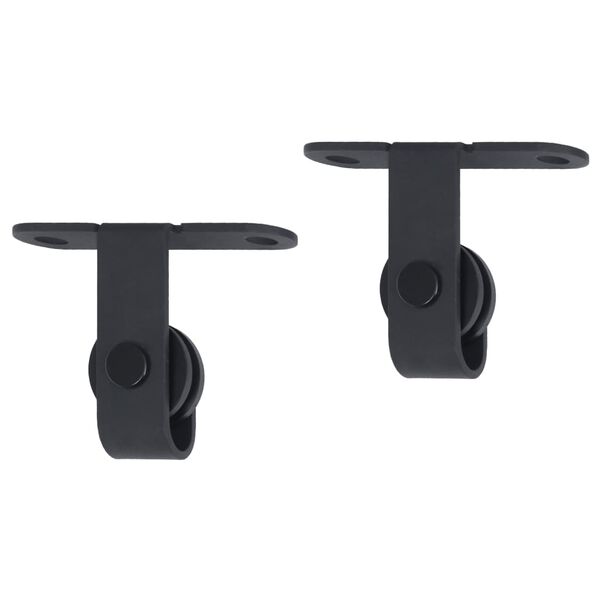 vidaXL minisuuruses liugukse komplekt, s&uuml;sinikteras, 200 cm