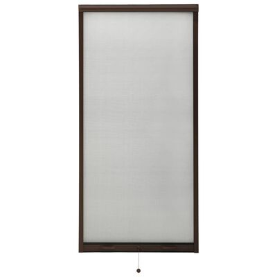 vidaXL allarullitav putukavõrk aknale, pruun, 60 x 150 cm