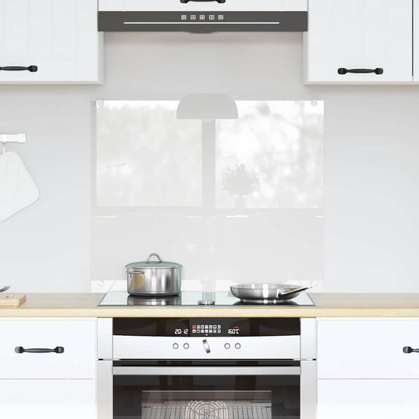 vidaXL Kögi Splashback Läbipaistev 70 x 60 cm karastatud klaas