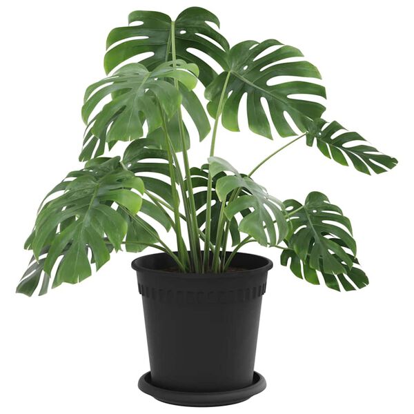 vidaXL Taimepotid 24 pcs Must &Oslash; 17 x 14 cm Plastmass