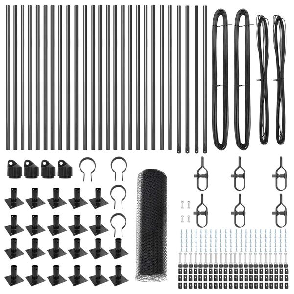 vidaXL Aiapost Hall 50 x 0,6 m (25 mm mesh) Terased ja PVC