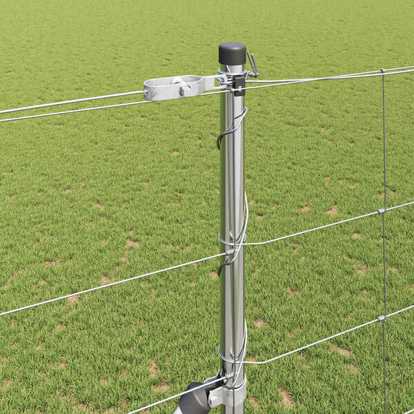 vidaXL Aiapost Galvaniseeritud 50 x 1,5 m Teras