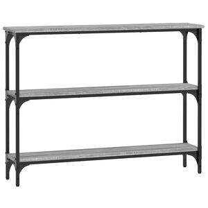 vidaXL konsoollaud, hall Sonoma tamm, 100x22,5x75 cm, tehispuit