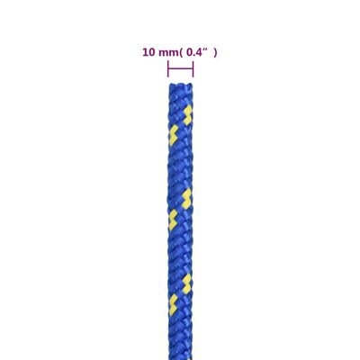 vidaXL paadiköis, sinine, 10 mm, 25 m, polüpropüleen