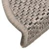 vidaXL Trepimatid Isekleepuvad Sisal-Look 30 tk 56x17x3 cm Platina