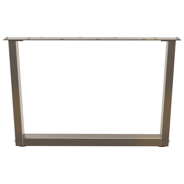 vidaXL kohvilaua jalad, V-kujulised, 2 tk, naturaalne teras, 70 x (42&ndash;43,3) cm, teras