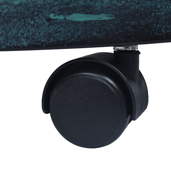 vidaXL ratastel taimealus 6 tk, roheline, 38 cm, plast