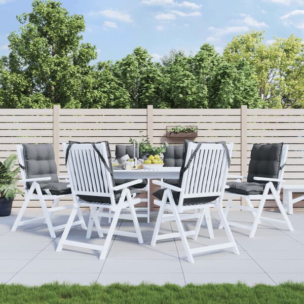 vidaXL madala seljatoega toolipadjad 6 tk, antratsiithall, kangas