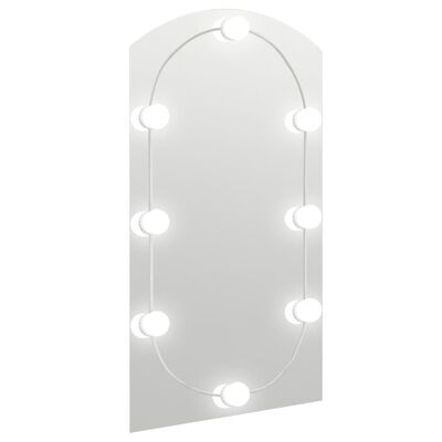 vidaXL peegel LED-tuledega 90x45 cm, klaas, kaarega