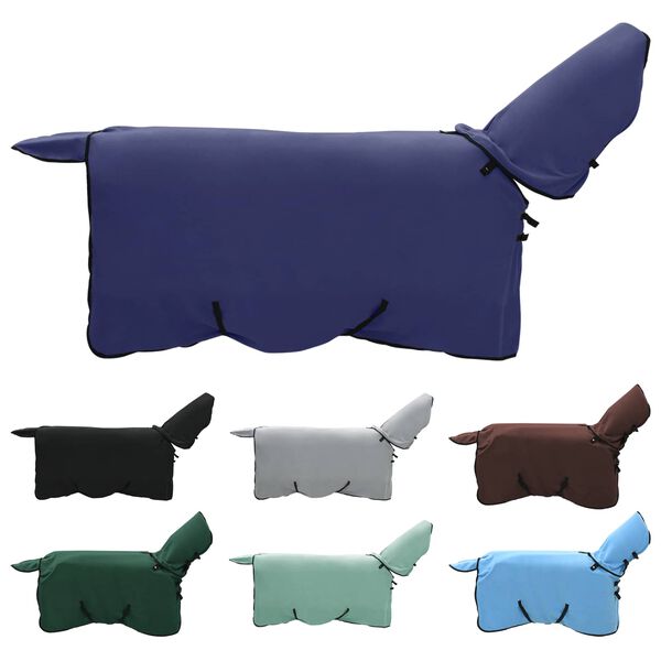 vidaXL Hobuste K&auml;tter Tumesinine Pol&uuml;ester