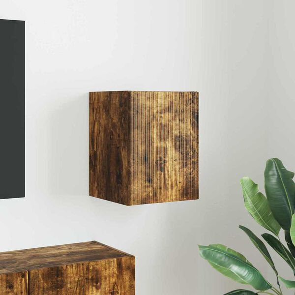 vidaXL TV Seina Kapp Suitsetatud tamm 30 x 31 x 40 cm Tehispuit