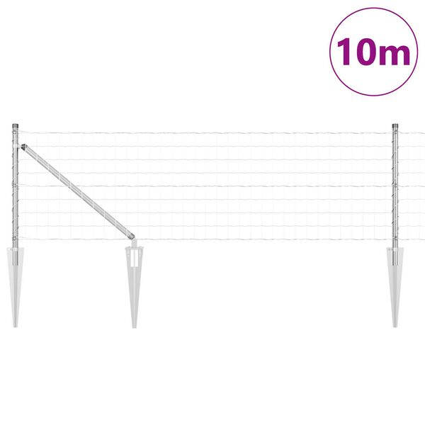 vidaXL Aed koos postiga H&otilde;bedane 0,4 x 10 m Teras