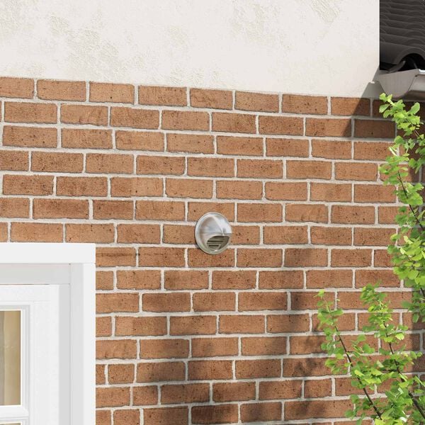 vidaXL &Otilde;hu ventilatsioonikatted 2 pcs H&otilde;bedane 80 mm Roostevaba teras