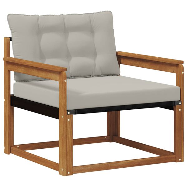 vidaXL V&auml;li diivanikomplekt Tugev acacia puit ja Textilene Neutraalne