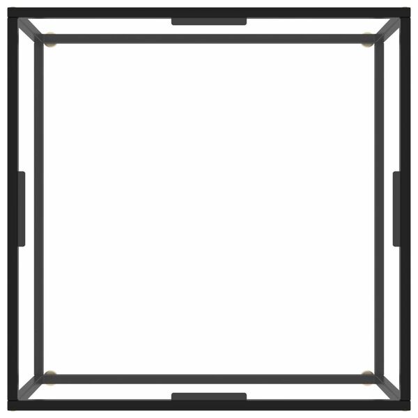 vidaXL kohvilaud, must, karastatud klaas, 80 x 80 x 35 cm