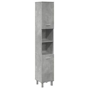 vidaXL vannitoakapp betoonhall 30 x 30 x 179 cm puitlaastplaat