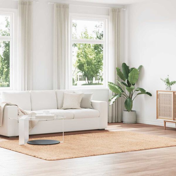 vidaXL k&otilde;rge narmaga Shaggy vaip, NAVARRA, beež, 200x290 cm, pol&uuml;ester