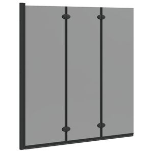vidaXL Du&scaron;i Kest Must 130 x 138 cm ESG Klaas ja Alumiinium