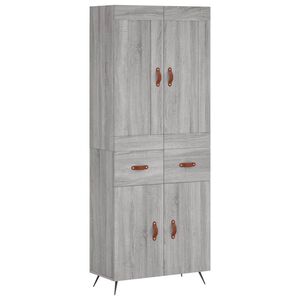 vidaXL k&otilde;rge kapp, hall Sonoma tamm, 69,5 x 34 x 180 cm, tehispuit
