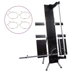 vidaXL vahtplasti lõikur alumminiumjalgadega 200 W