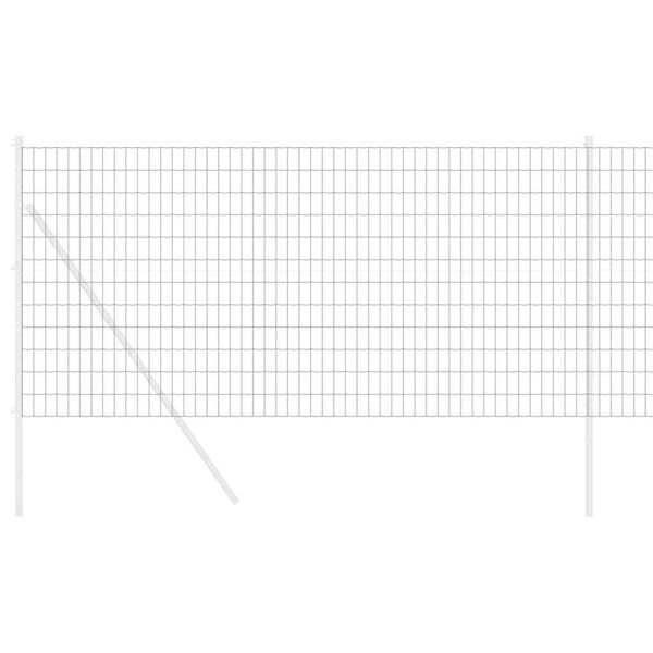 vidaXL Euroopa aed Hall 1 x 25 m PVC-kaetud raud