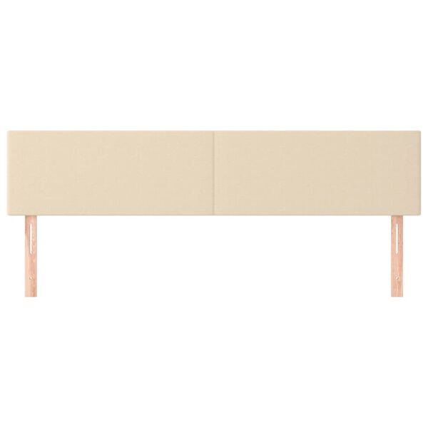 vidaXL voodipeatsid, kreemjas, 180x5x78/88 cm, kangas