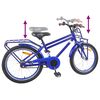 vidaXL Laste Bike 18 Tolli 5-7 aastastele Tumesinine