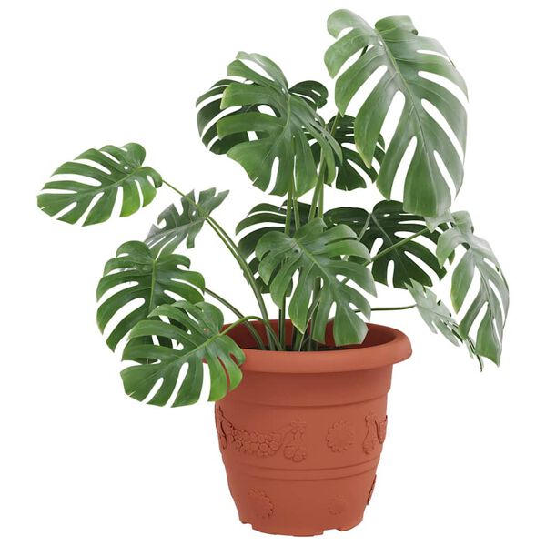 vidaXL &Uuml;mmargune lillepott 6 pcs Kohviroosa &Oslash; 26 x 21.5 cm Plastmass