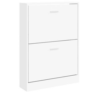 vidaXL kingakapp valge 59 x 17 x 81 cm t&ouml;&ouml;deldud puidust