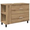 vidaXL Vannitoa peegelkapid Artisan tamm 80 x 35 x 60 cm Tehispuit