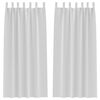 vidaXL Kardinad rõngastega 2 pcs Kahvatu Hall 245 x 140 cm Polüester
