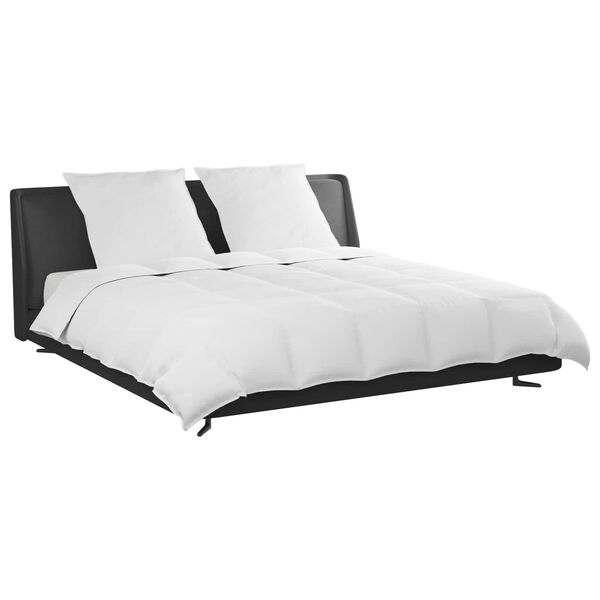 vidaXL Teki komplekt padjaga 3 pcs Valge Down Feather