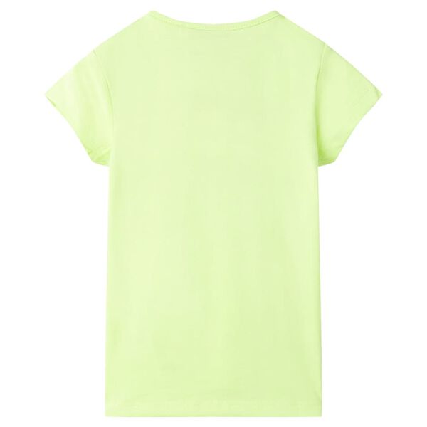 Laste T-särk, fluo kollane, 140
