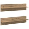 vidaXL Seinariiul Seinale kinnitav 2 pcs K&auml;sit&ouml;&ouml;puu 80 x 11,5 x 18 cm