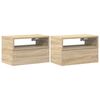 vidaXL seinale kinnitatavad &ouml;&ouml;kapid, 2 tk, Sonoma tamm, 45x26x28,5 cm