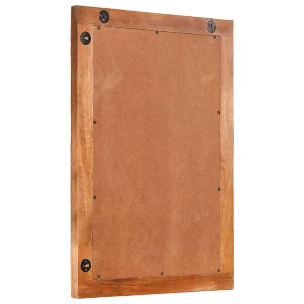 vidaXL vannitoapeegel, pruun, 50 x 70 x 3 cm, mangopuit ja klaas