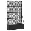 vidaXL Aiakastipaneel Must 105 x 30 x 170 cm Metall