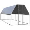 vidaXL &otilde;ue kanapuur, 2 x 6 x 2 m, tsingitud teras