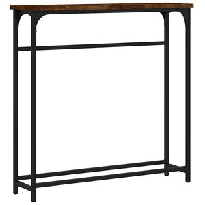 vidaXL konsoollaud, suitsutatud tamm, 75 x 19,5 x 75 cm, tehispuit
