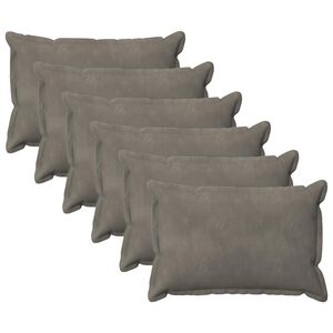 vidaXL Padi padjaga HOUTEN 6 tk Helehall Samet