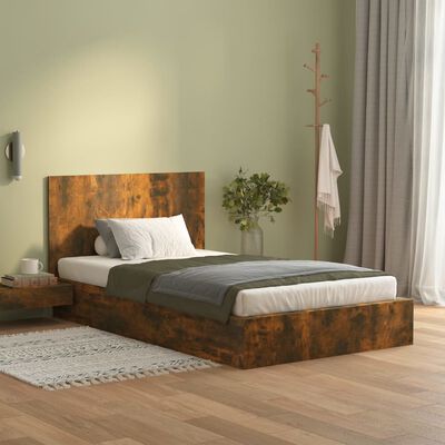 vidaXL voodipeats, suitsutatud tamm, 120 x 1,5 x 80 cm, tehispuit